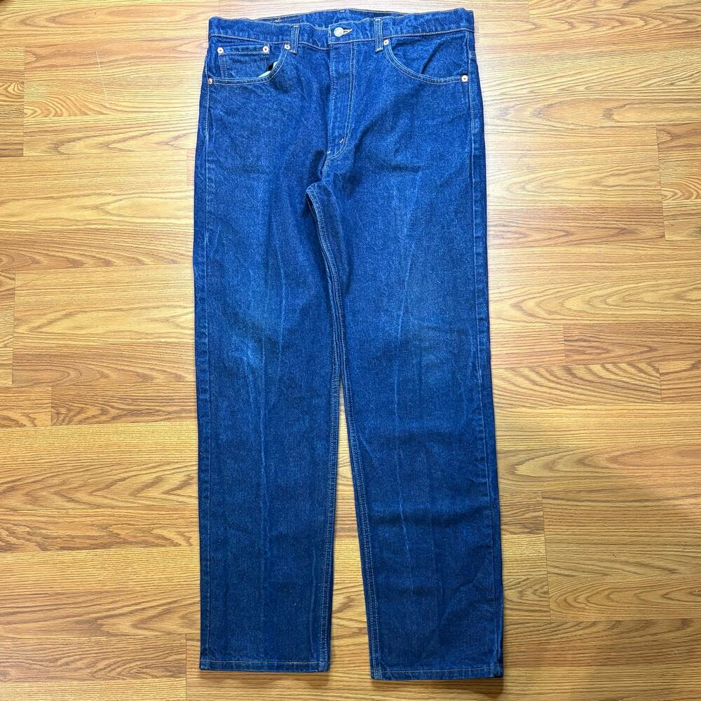 Vintage 1990s Levi’s 505 USA Made Jeans Men’s 37x32.5 Dark Wash Straight Leg